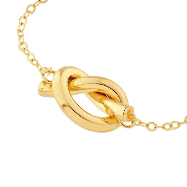 2mm Tube Love Knot Necklace