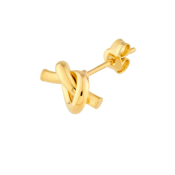 2mm Tube Love Knot Earrings
