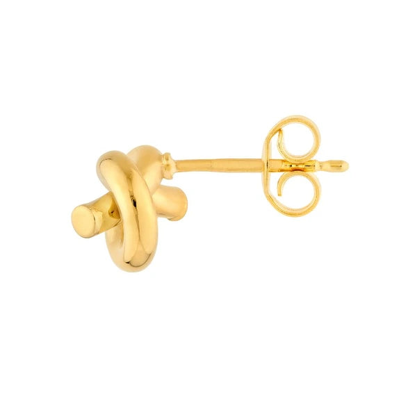 2mm Tube Love Knot Earrings