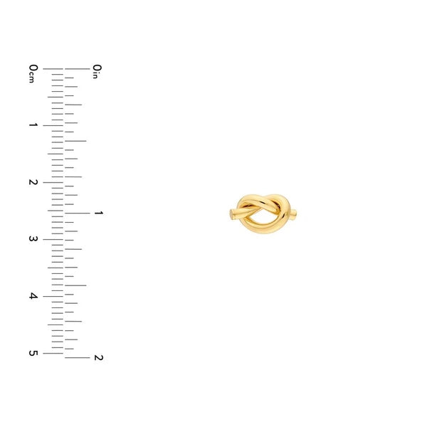 2mm Tube Love Knot Earrings