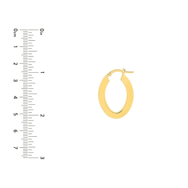 Marquise Rectangular Hoop Earrings
