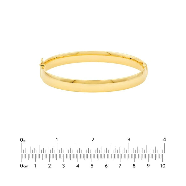 8mm Flat Oval Tube Bangle