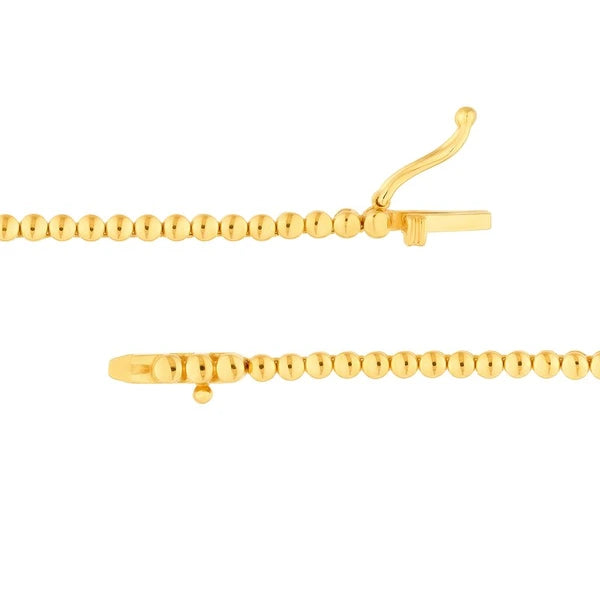 4.0tcw Blue Sapphire Bezel Graduated Half Tennis Necklace