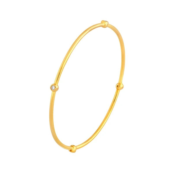 Melodie Bangle (Round Diamond)