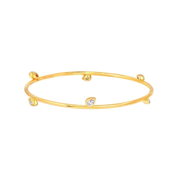 Melodie Bangle (Slanted Pear & Marquise)