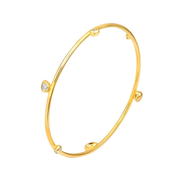 Melodie Bangle (Slanted Pear & Marquise)
