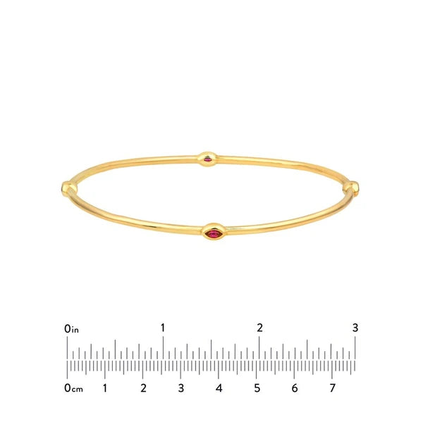 Melodie Bangle (Pink Sapphire Marquise)