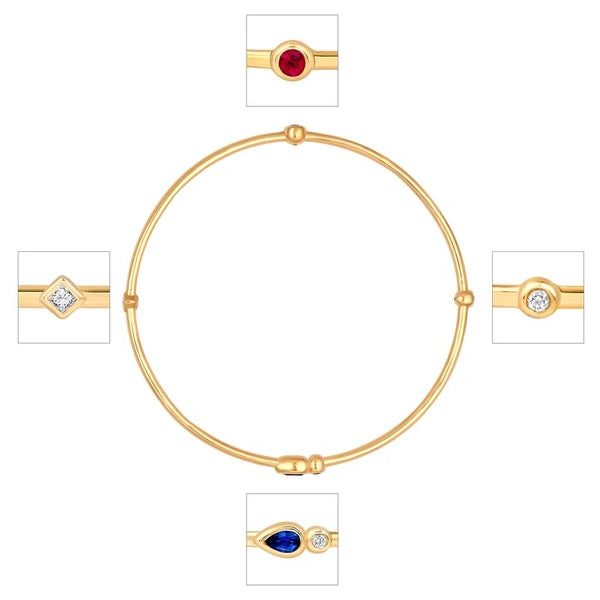 Melodie Bangle (Gem Duet)