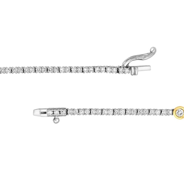 Pear Drop Station Diamond Tennis Necklace