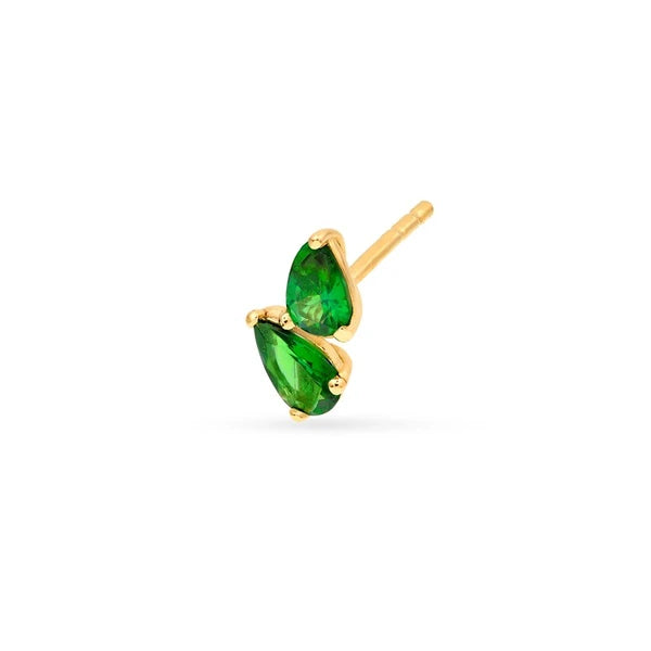 3/4tcw Pear Tsavorite Stud Earrings