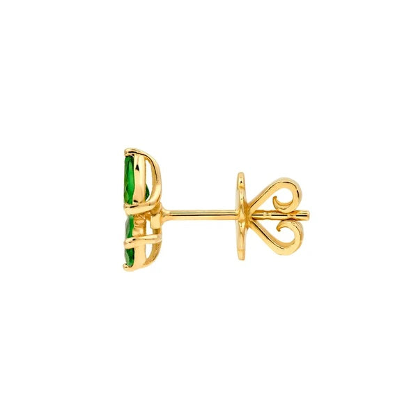 3/4tcw Pear Tsavorite Stud Earrings