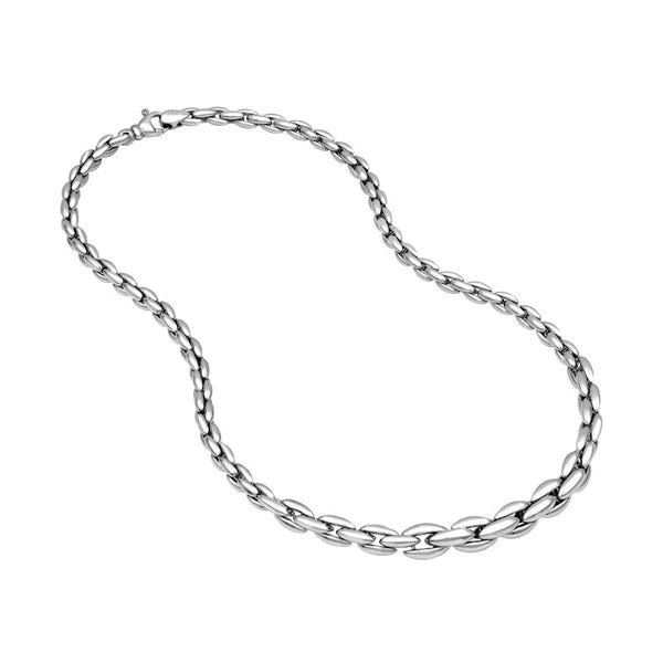 Sterling Silver Oval Link Necklace