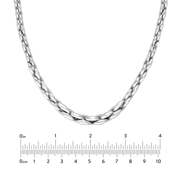 Sterling Silver Oval Link Necklace