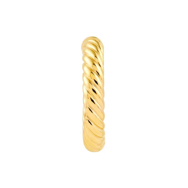 Twisted Open Round Hoop Earrings