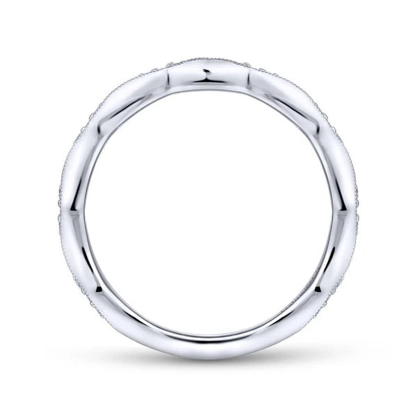 14K White Gold Matching Wedding Band