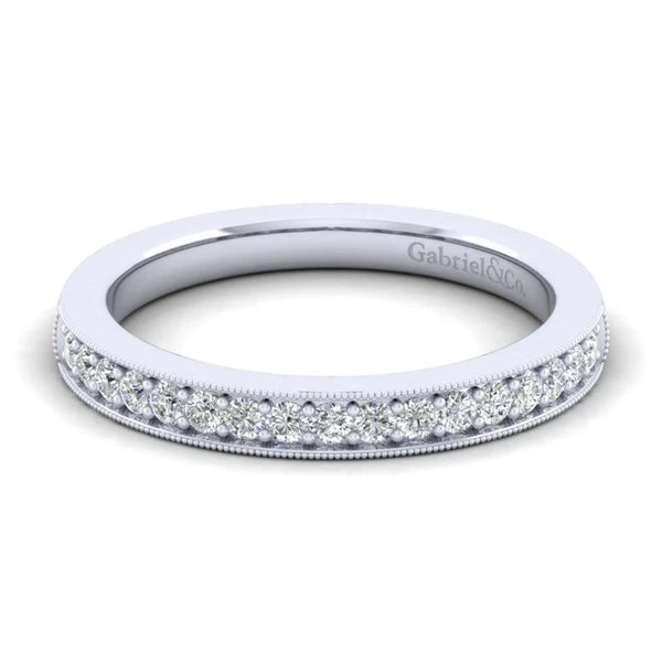 14K White Gold Matching Wedding Band