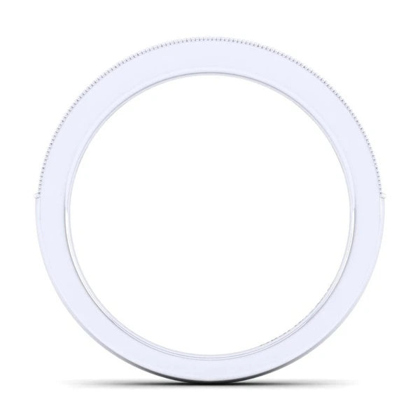 14K White Gold Matching Wedding Band