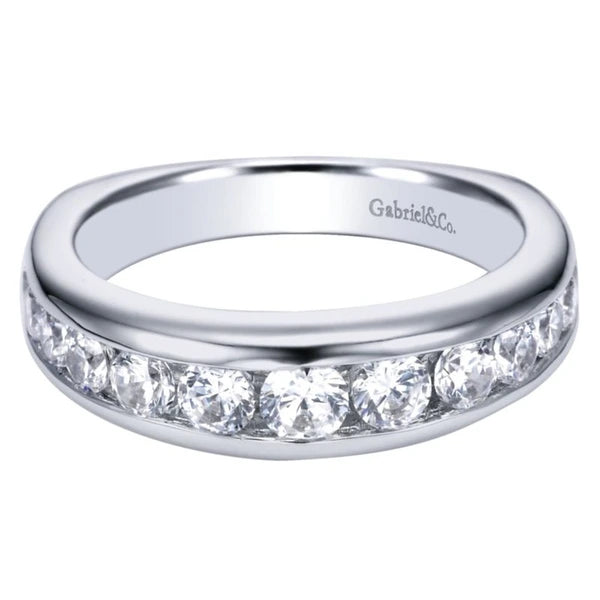 14K White Gold Matching Wedding Band
