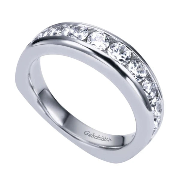 14K White Gold Matching Wedding Band
