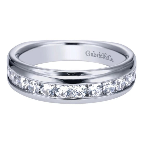 14K White Gold Matching Wedding Band