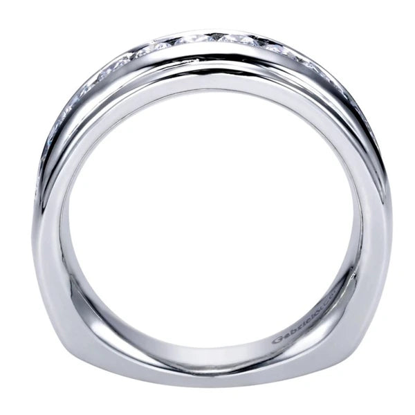 14K White Gold Matching Wedding Band