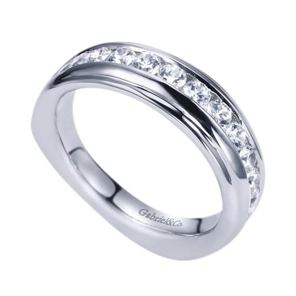 14K White Gold Matching Wedding Band