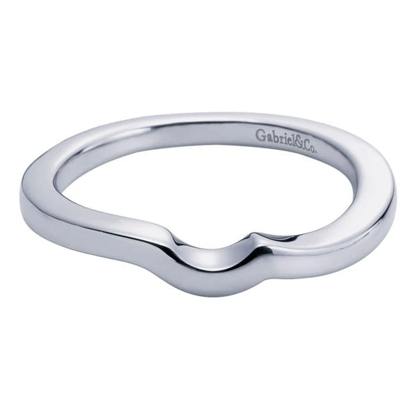 14K White Gold Matching Wedding Band