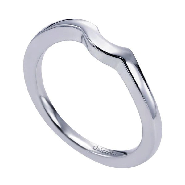14K White Gold Matching Wedding Band