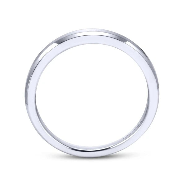 14K White Gold Matching Wedding Band