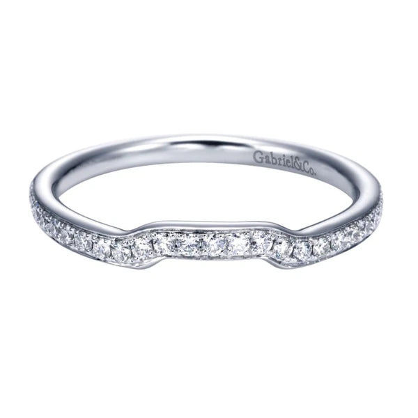 14K White Gold Matching Wedding Band