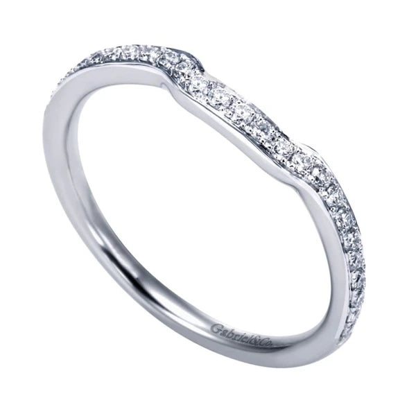 14K White Gold Matching Wedding Band