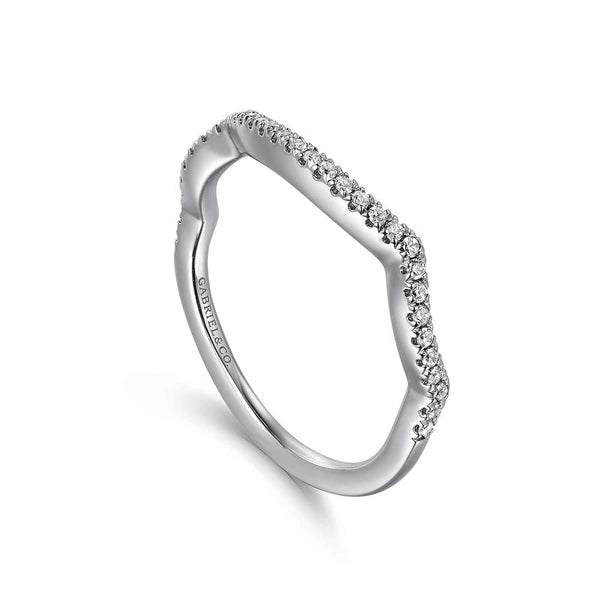 14K White Gold Matching Wedding Band