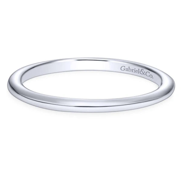 14K White Gold Matching Wedding Band
