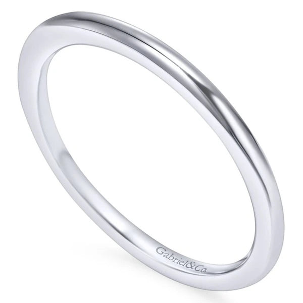 14K White Gold Matching Wedding Band