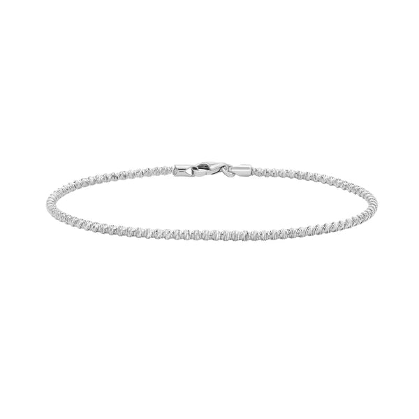 14K 2.1mm Sparkle Spring Chain