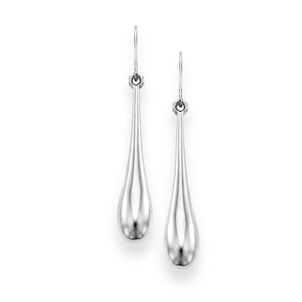 14K Gold Polished Graduated Tear Drop Earring