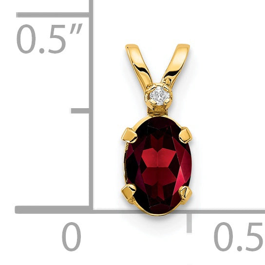 Oval Gemstone & Diamond Birthstone Pendants