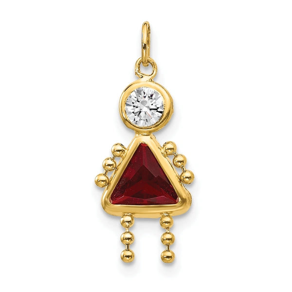 Birthstone Girl Charms