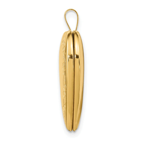 Gold Polished Heart Lockets