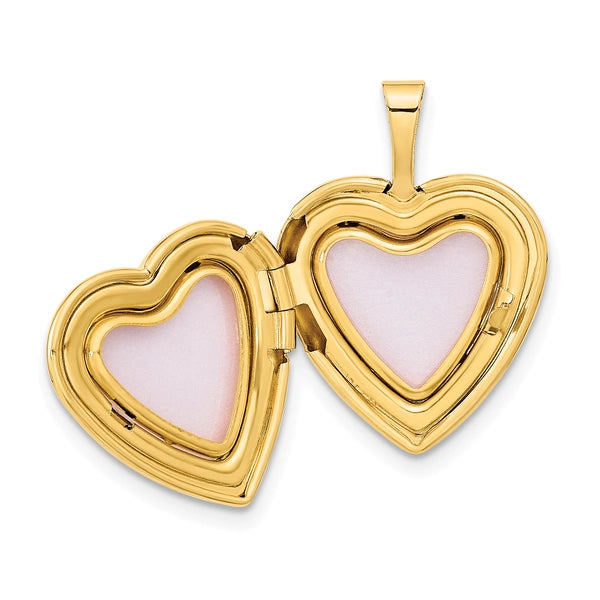 Gold Polished Heart Lockets