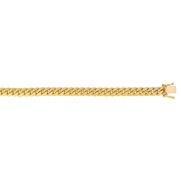 10K Gold 8.5" 8.2mm Classic Miami Cuban