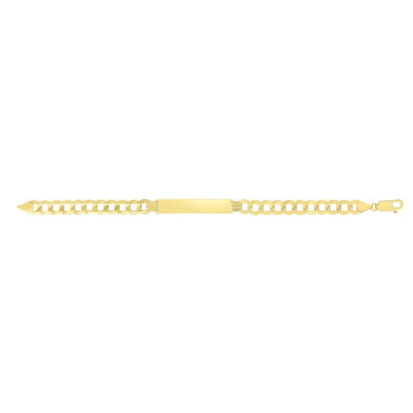 10K Gold 8.3mm Curb ID Bracelet