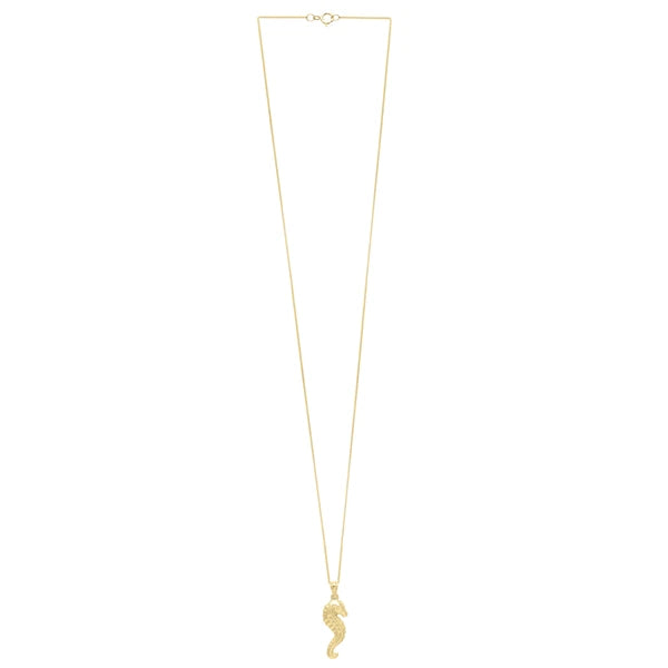 10K Seahorse Necklace