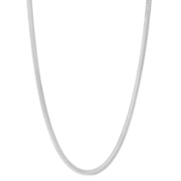 Silver 6.4mm Oval Snake Chain