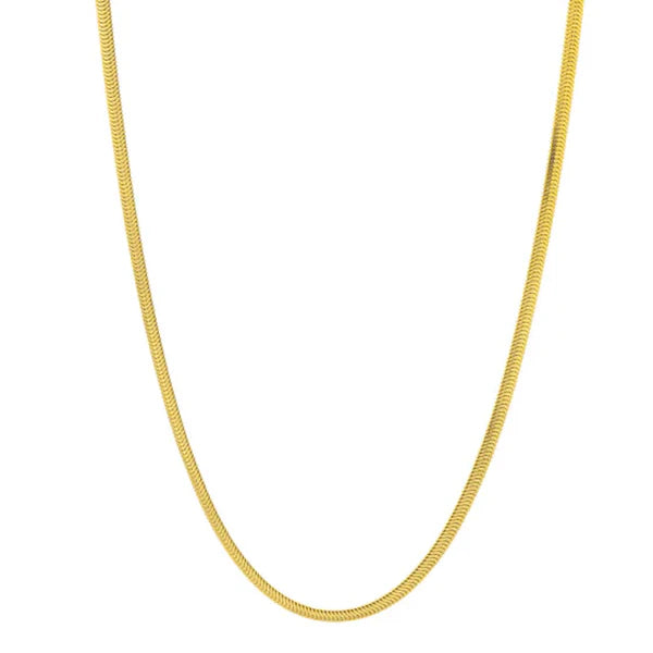 Silver Plated 3.3mm Oval Snake Chain