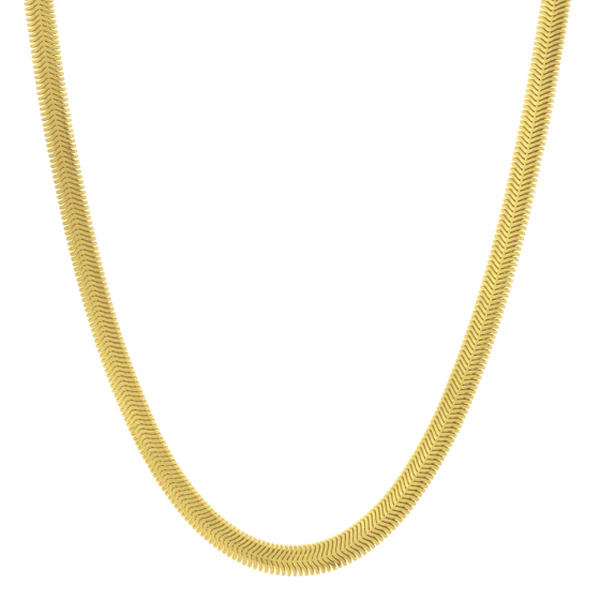 Silver Plated 6.4mm Oval Snake Chain