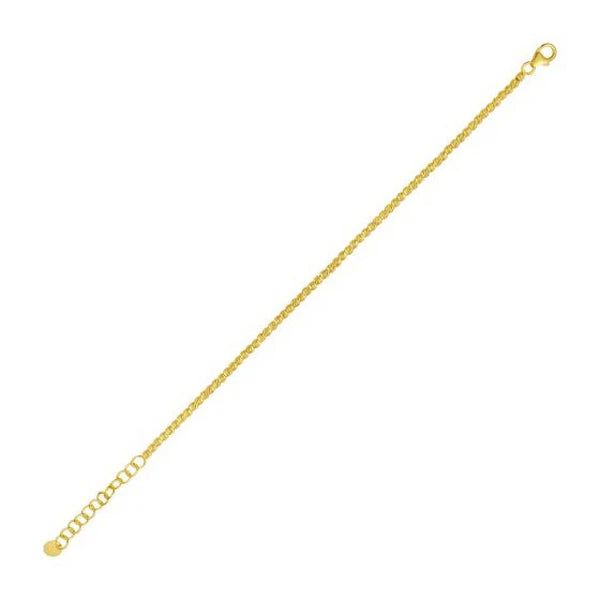 14K 2.3mm Bead Chain Bracelet
