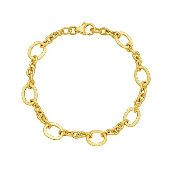 14K Five & One Oval Link Chain
