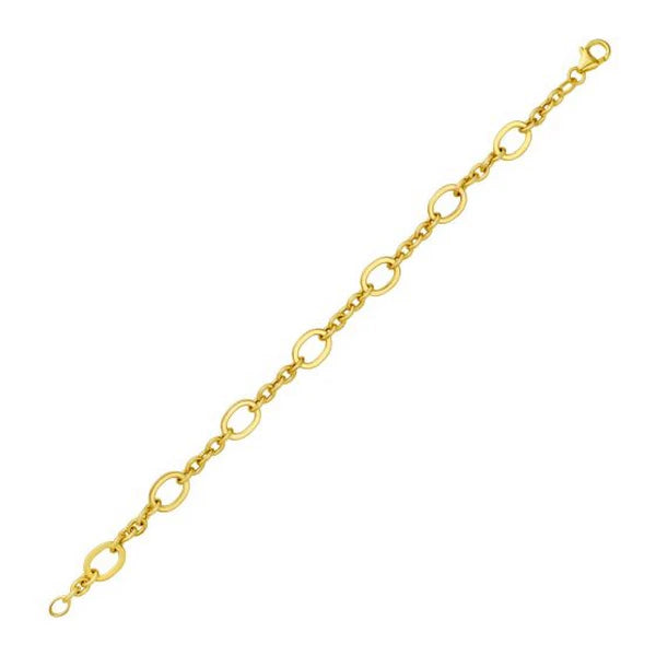14K Five & One Oval Link Chain