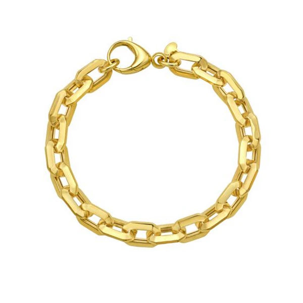 14K Faceted Octagonal Link Chain